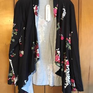 Abollria Cardigan Floral NWT